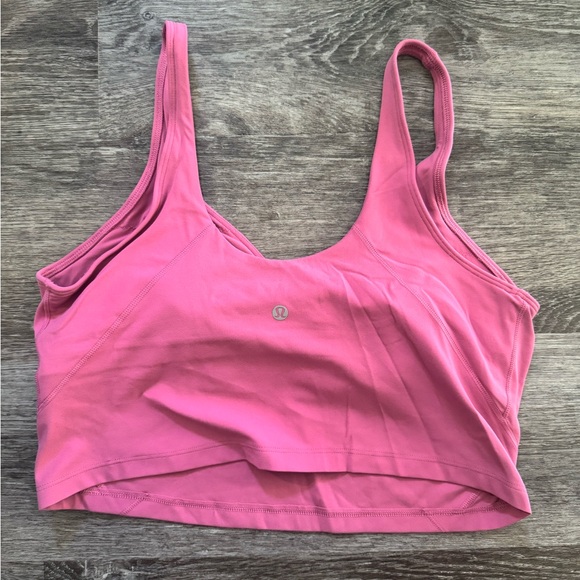 Pink Cropped Tank Top - Picture 2 of 3